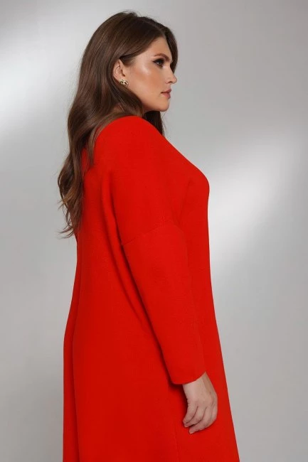 Платье свитер из вязаной шерсти с кашемиром