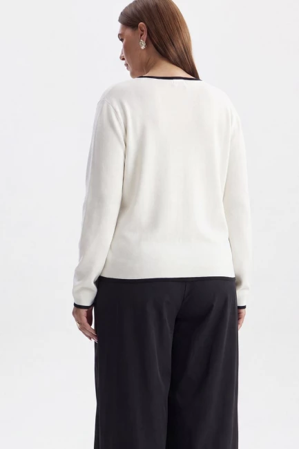 Вязаный жакет в стиле шанель – фото – Plus Size 50–64 – Моно-Стиль