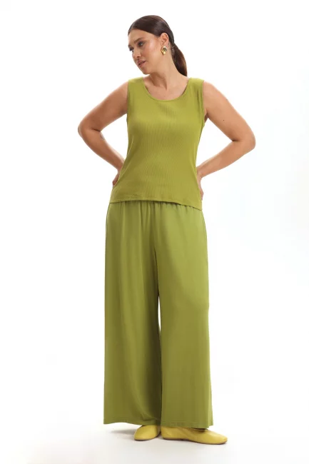 Брюки палаццо из модала