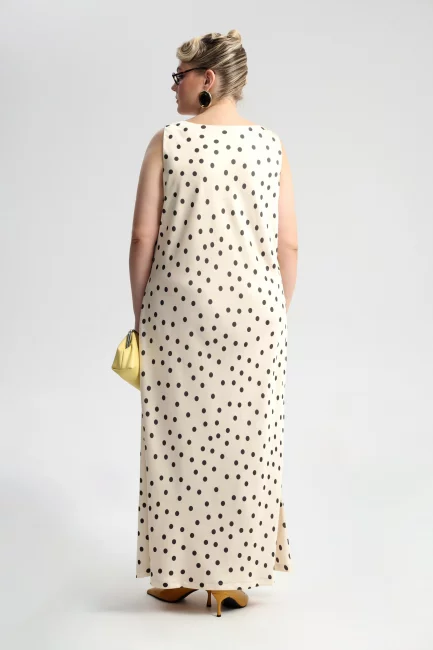 Платье слип с принтом горох