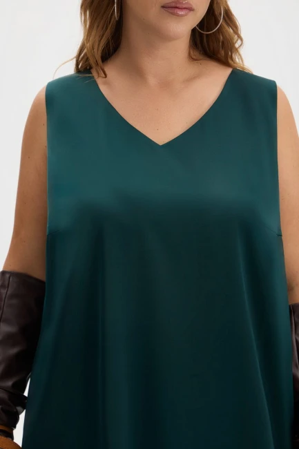 Платье слинки из поливискозы – фото – Plus Size 50–64 – Моно-Стиль