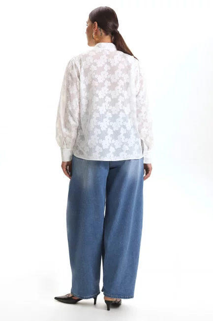 Джинсы баллоны с кнопками