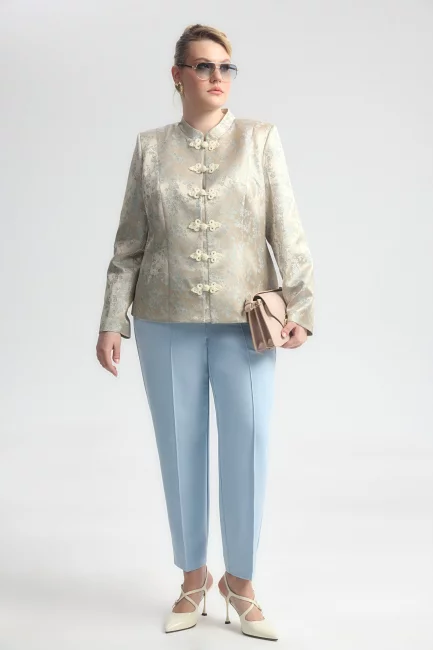 Жакет в азиатском стиле с застежкой панькоу