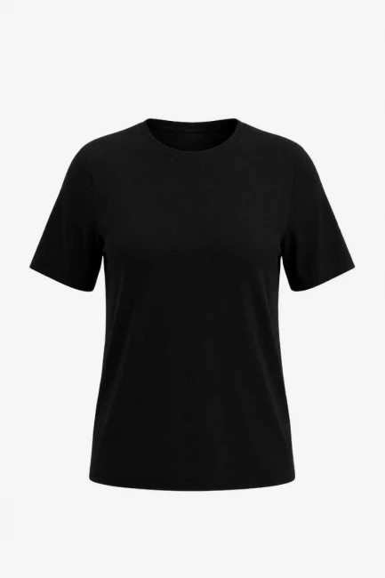 Футболка классическая черного цвета – фото – Plus Size 50–64 – Моно-Стиль