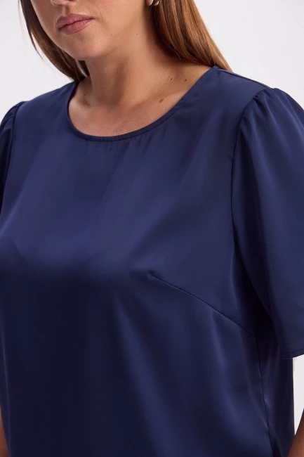Блузка из шелковой поливискозы – фото – Plus Size 50–64 – Моно-Стиль