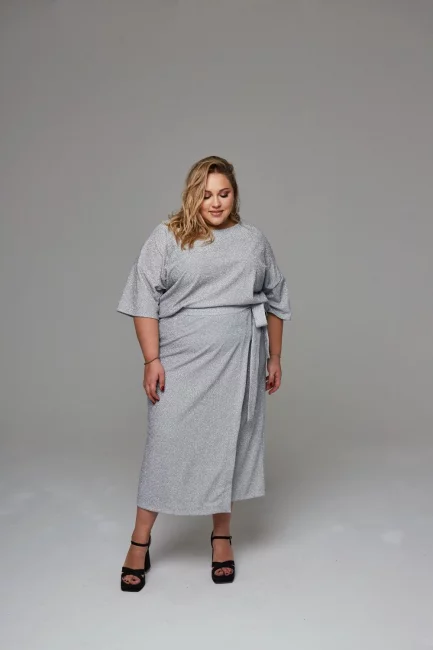 Юбка Сахар серебрянный