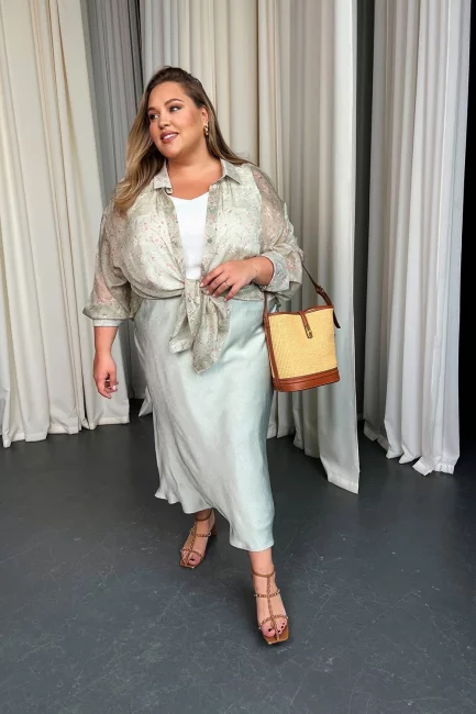 Юбка Карла оливковый