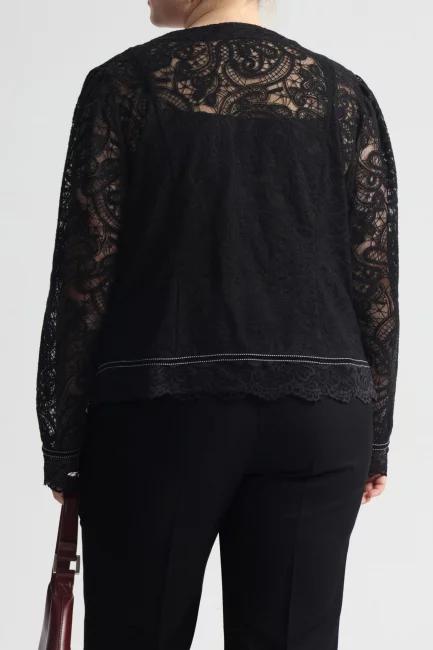 Блузка из кружева с застежкой панькоу