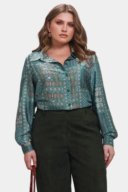 Брюки чинос из микровельвета – фото – Plus Size 50–64 – Моно-Стиль