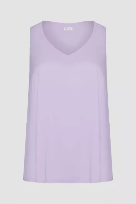 Топ в оттенке сирень на подкладке
