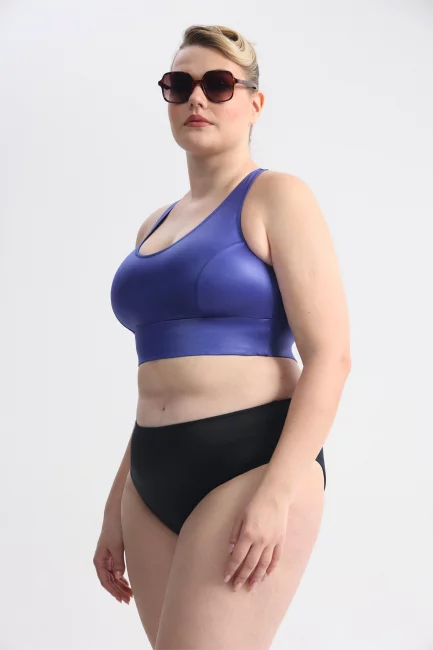 Топ бра фиолетового цвета с утягивающим эффектом