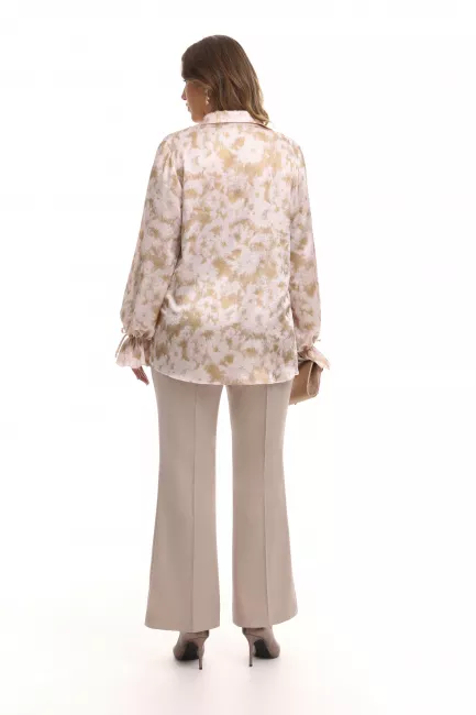 Брюки буткат из облегченной костюмной ткани