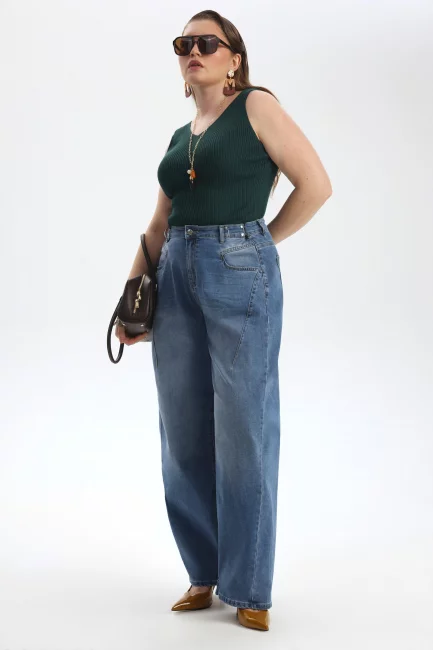 Топ из вязаной вискозы