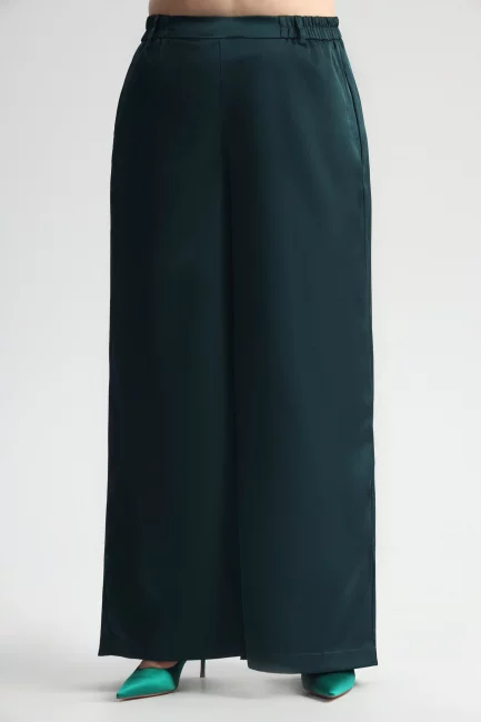 Брюки палаццо из поливискозного шелка