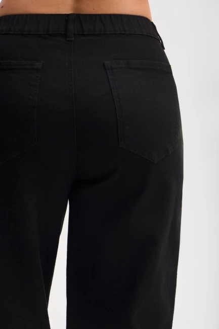 Джинсы бананы из черного денима – фото – Plus Size 50–64 – Моно-Стиль