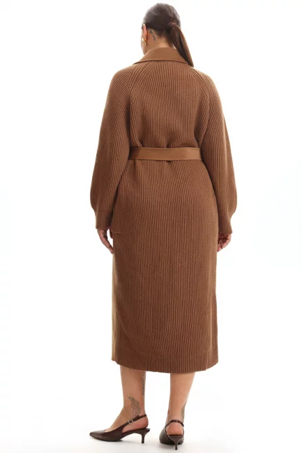 Комбинированное пальто с добавлением кашемира