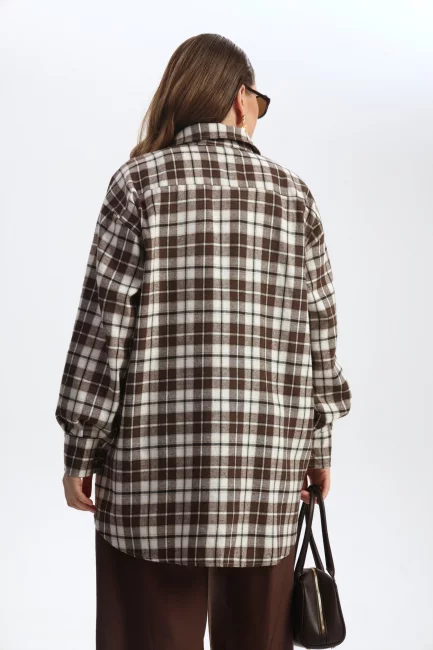 Рубашка в клетку оверсайз