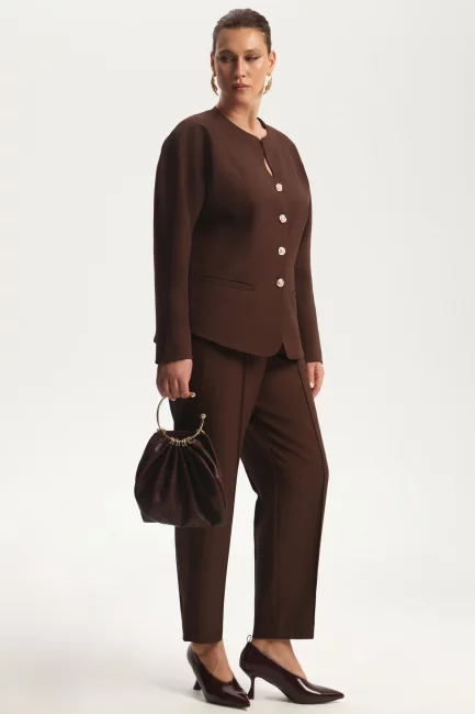 Брюки сигареты укороченной длины