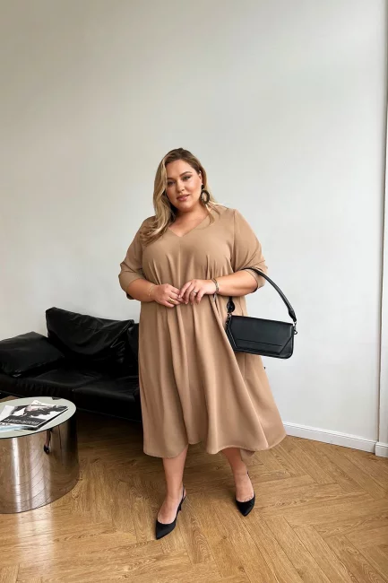 Платье Элен бежевый