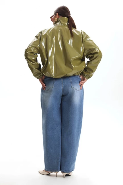 Джинсы баллоны с кнопками – фото – Plus Size 50–64 – Моно-Стиль