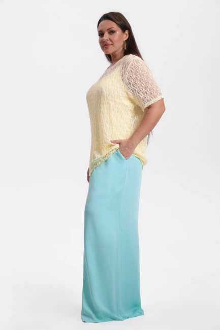 Футболка из кружева и топ – фото – Plus Size 50–64 – Моно-Стиль