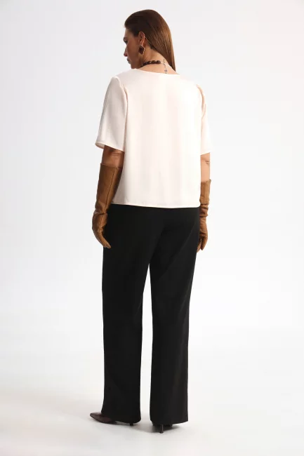 Брюки из джерси с принтом