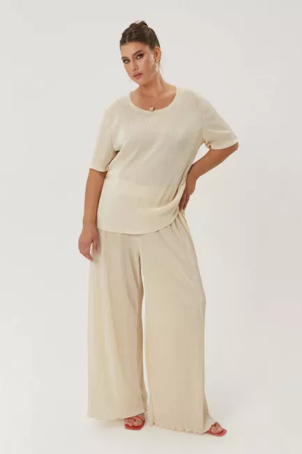 Тишот с мелкой гофрировкой