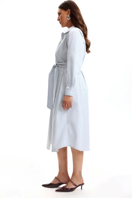 Платье рубашка с принтом райе