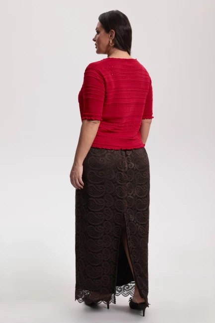 Кардиган с коротким рукавом из трикотажа – фото – Plus Size 50–64 – Моно-Стиль