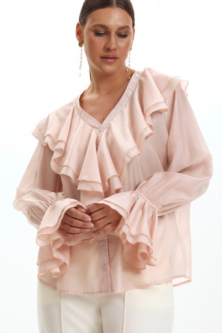 Блузка из тенселя в пиратском стиле