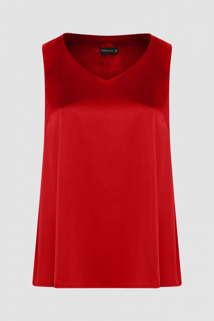 Топ красного цвета на подкладке