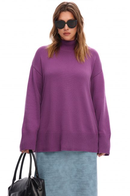 Джемпер relaxed fit из смесового хлопка