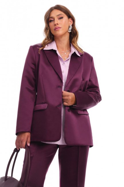 Жакет с двумя шлицами из поливискозы