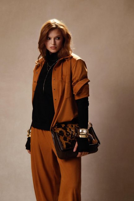 Куртка рубашка из двусторонней экозамши