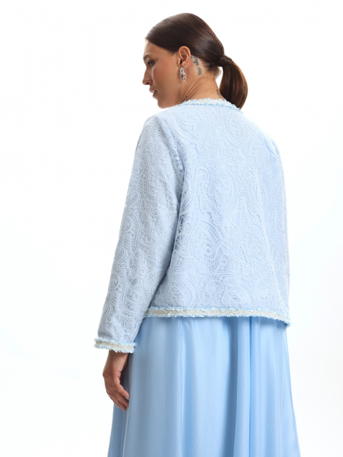 Жакет из кружева на завязках