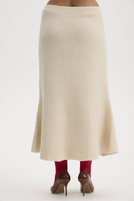 Вязаная юбка годе из мягкой шерсти – фото – Plus Size 50–64 – Моно-Стиль