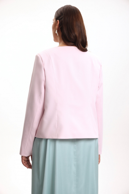 Жакет с фигурным бо́ртом из хлопка