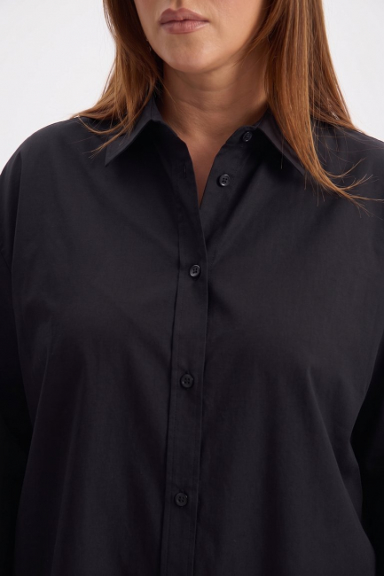 Рубашка relaxed fit из хлопка – фото – Plus Size 50–64 – Моно-Стиль