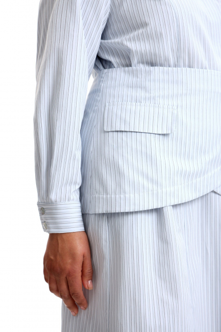 Платье рубашка с принтом райе