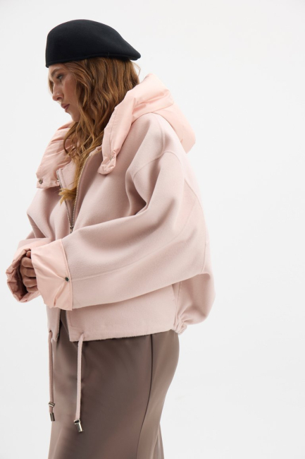 Куртка дабл фэйс из шерсти с кашемиром – фото – Plus Size 50–64 – Моно-Стиль