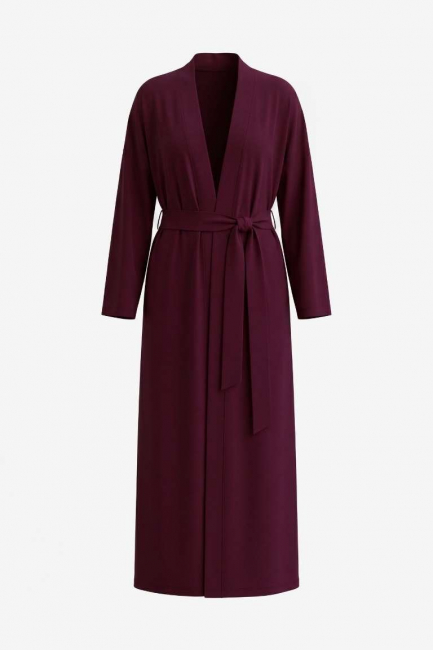 Кардиган макси с разрезами из модала – фото – Plus Size 50–64 – Моно-Стиль