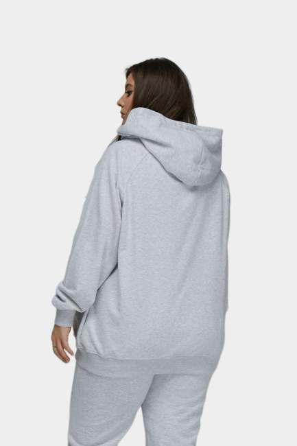 Худи из трикотажа с пич-эффектом – фото – Plus Size 50–64 – Моно-Стиль