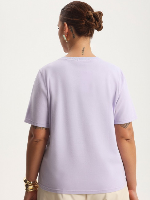 Футболка из хлопка с принтом