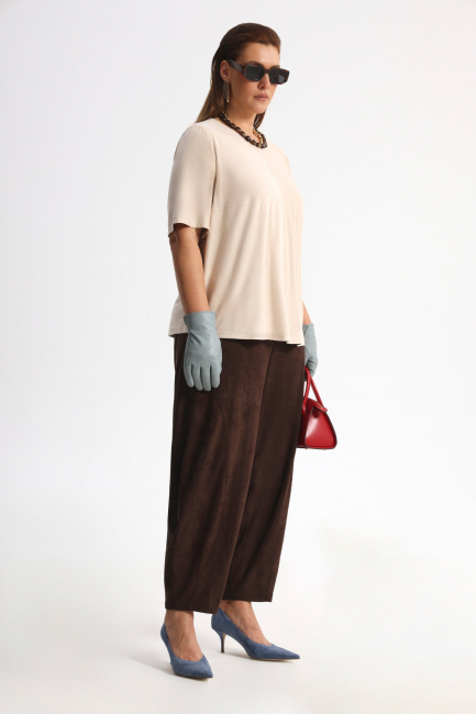 Блузка из экозамши