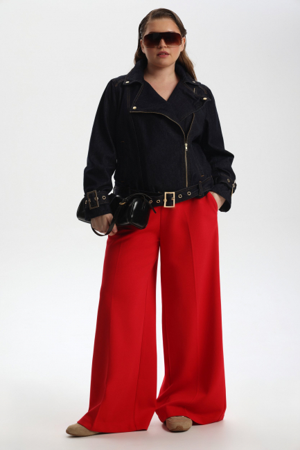 Косуха из денима на подкладке