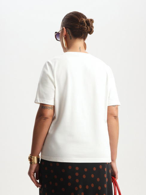 Футболка трикотаж с принтом клубника