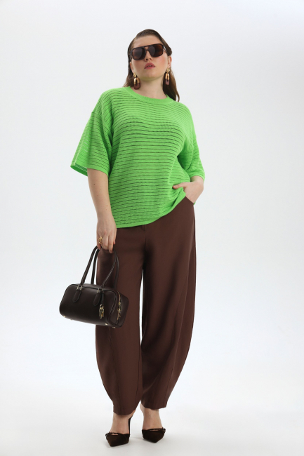 Джемпер из фактурного хлопка