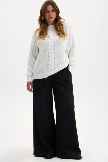 Джемпер с люрексовой ниткой – фото – Plus Size 50–64 – Моно-Стиль