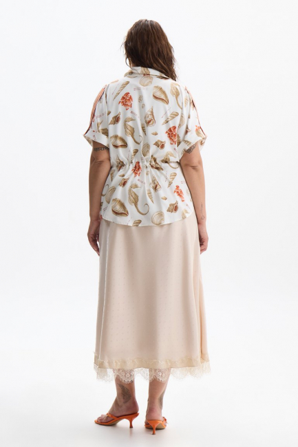 Блузка с морским принтом – фото – Plus Size 50–64 – Моно-Стиль