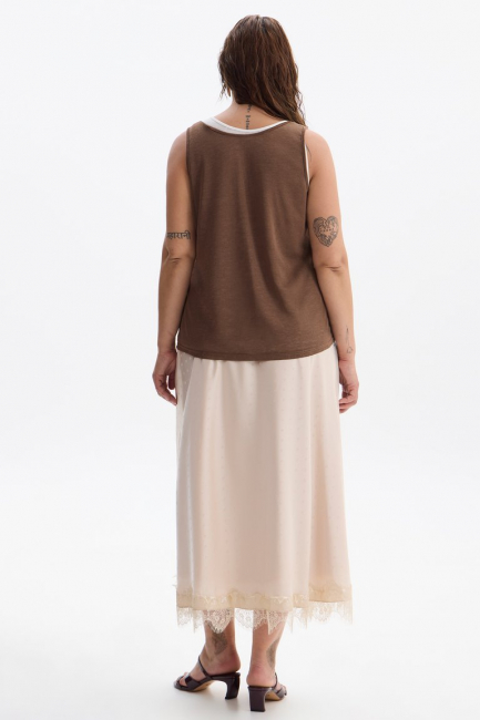 Топ из органического трикотажа – фото – Plus Size 50–64 – Моно-Стиль